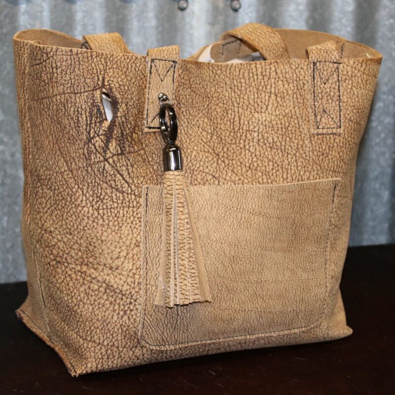 Bison Hide Leather Handbag/Totebag