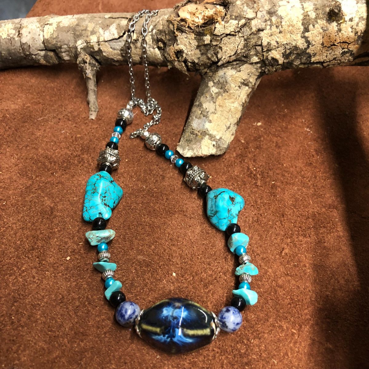 Magnasite Lapis Lazuli Necklace