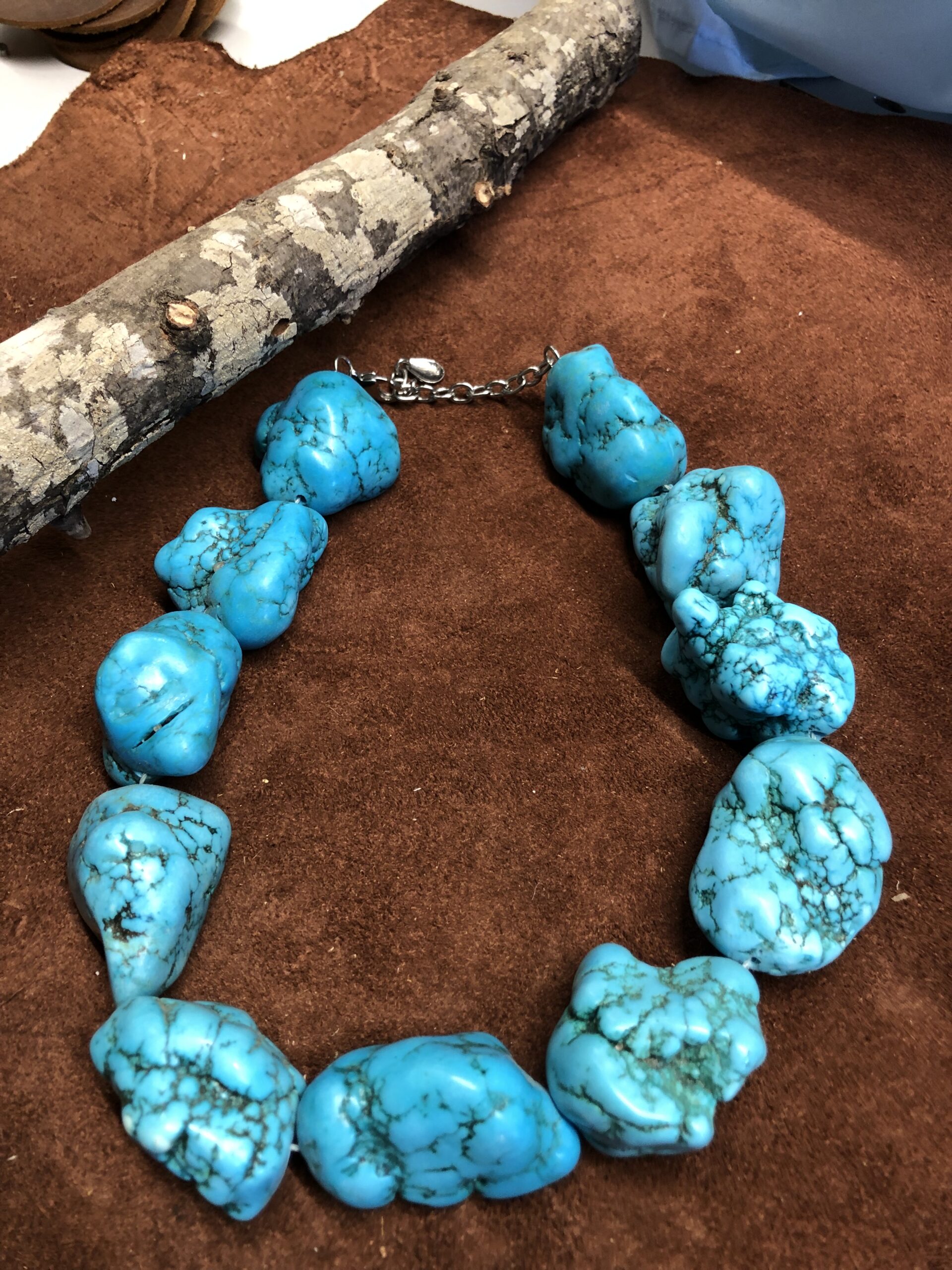 Magnasite Nugget Necklace